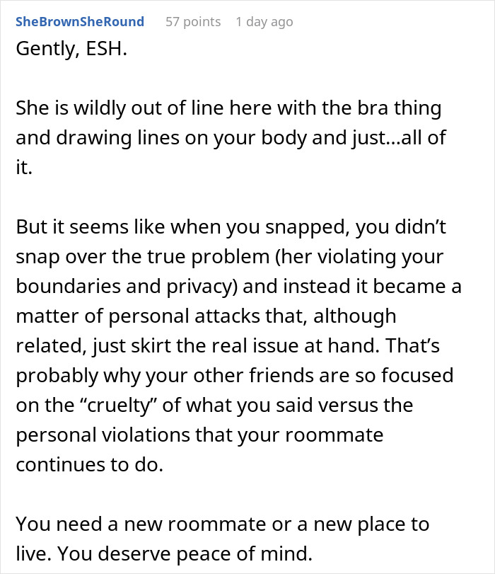 &ldquo;You&rsquo;re Never Going To Be Me&rdquo;: Woman Snaps At Roommate Who&rsquo;s Obsessed With Her Weight And Body