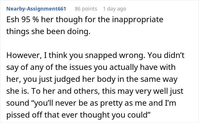 &ldquo;You&rsquo;re Never Going To Be Me&rdquo;: Woman Snaps At Roommate Who&rsquo;s Obsessed With Her Weight And Body