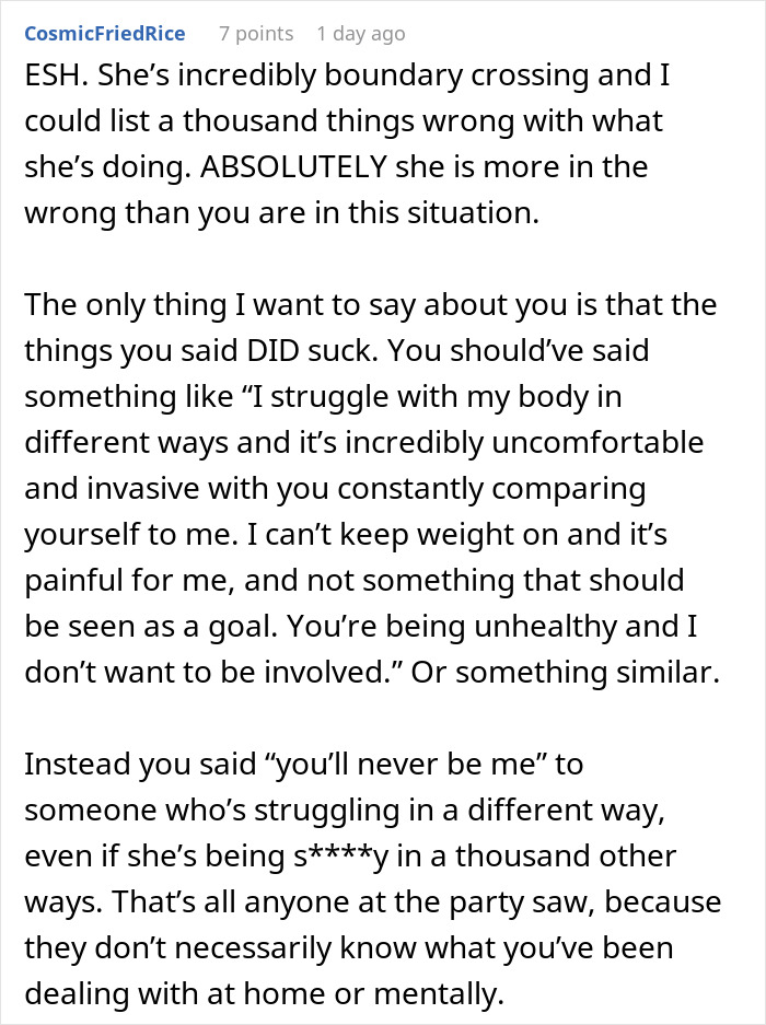 &ldquo;You&rsquo;re Never Going To Be Me&rdquo;: Woman Snaps At Roommate Who&rsquo;s Obsessed With Her Weight And Body