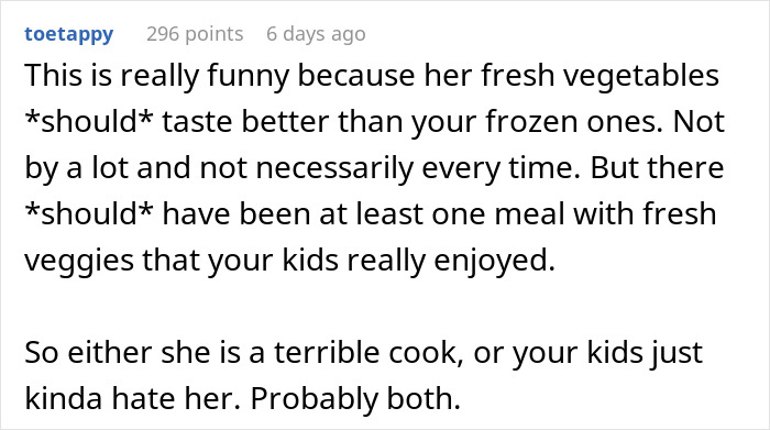 Guy’s Mistress-Turned-Wife Keeps Insulting His Ex’s Frozen Food, Whines As She Brutally Snubs Her