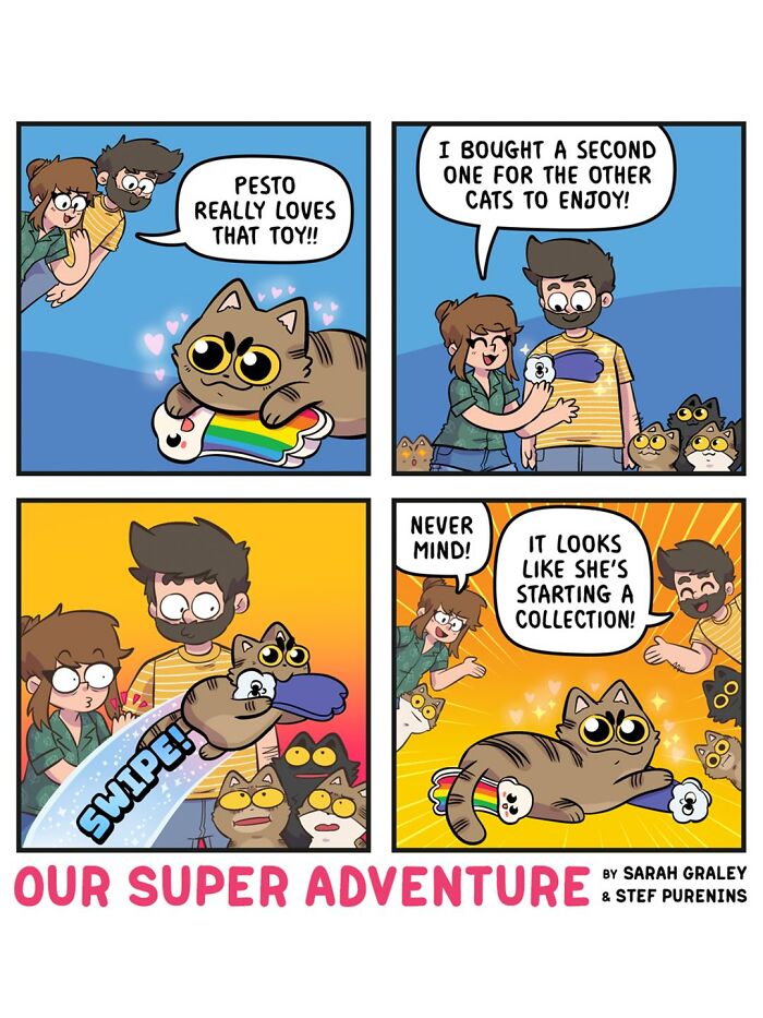 Love And Cats: 50 Hilariously Relatable Comics By Sarah Graley, Inspired By Real-Life Moments (New Pics)