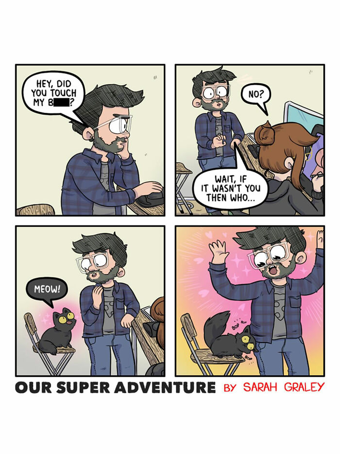 Love And Cats: 50 Hilariously Relatable Comics By Sarah Graley, Inspired By Real-Life Moments (New Pics)