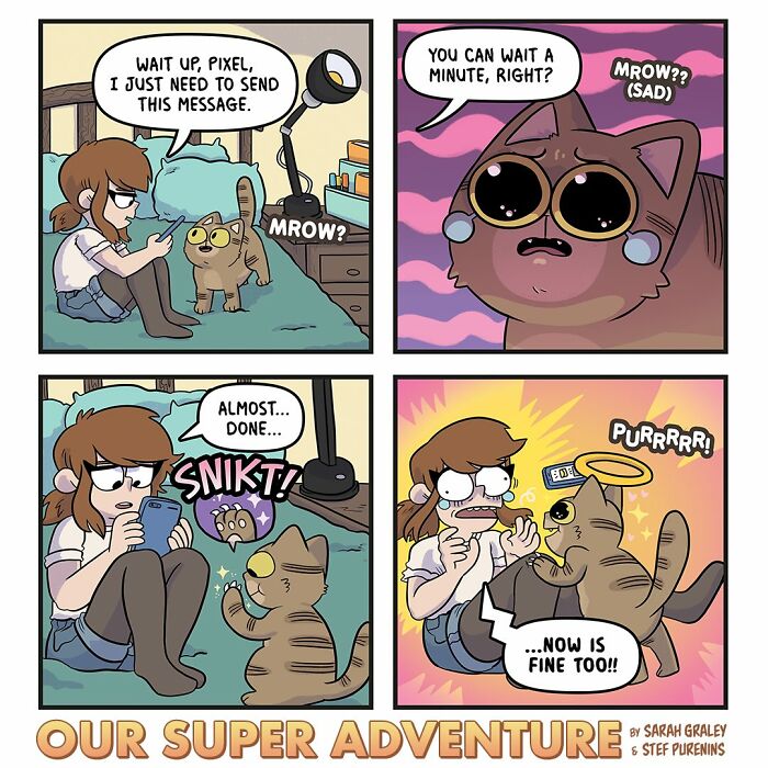 Love And Cats: 50 Hilariously Relatable Comics By Sarah Graley, Inspired By Real-Life Moments (New Pics)