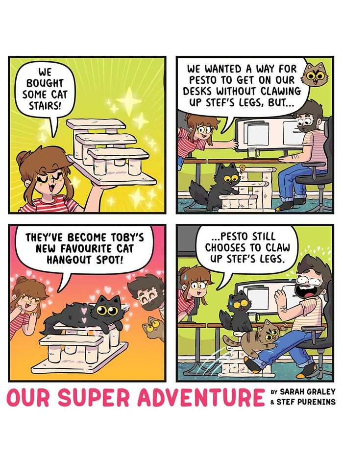 Love And Cats: 50 Hilariously Relatable Comics By Sarah Graley, Inspired By Real-Life Moments (New Pics)