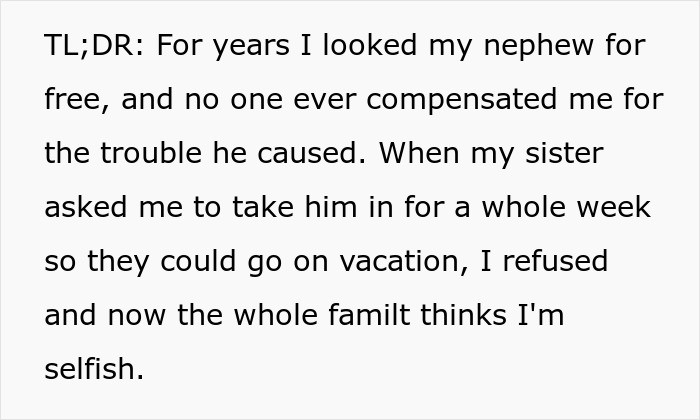 Sis Goes On Vacay While Deep In Debt To Her Brother, Then Calls Him Selfish For Refusing To Babysit