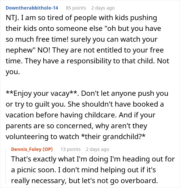 Sis Goes On Vacay While Deep In Debt To Her Brother, Then Calls Him Selfish For Refusing To Babysit