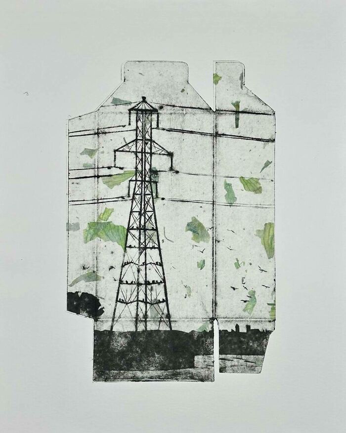 This Artist Creates Stunning Collagraph Prints Using Recycled Cardboard And Found Materials (25 Pics)
