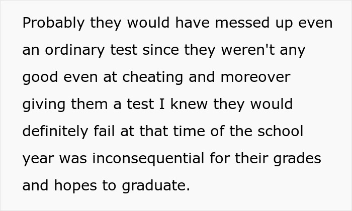 “The Way They Panicked Was Kind Of Cute”: Teacher Gets Petty Revenge On Cheating Students