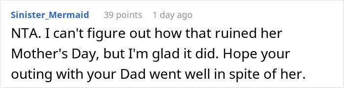 Karen Shames Dad For Celebrating Mother’s Day, Leaves Furious As His 19YO Daughter Defends Him Karen Shames Dad For Celebrating Mother’s Day, Leaves Furious As His 19YO Daughter Defends Him