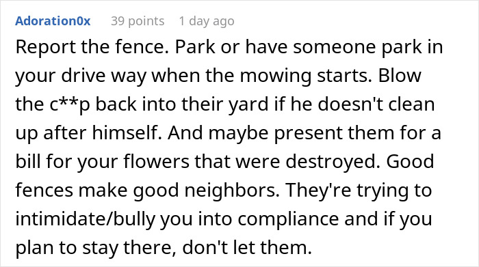 Man Shocked By How Neighbors React To Him Refusing To Pay For Their Fence