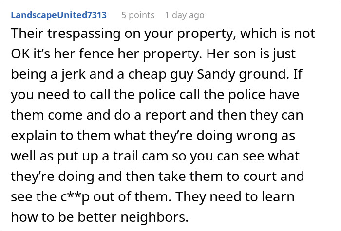 Man Shocked By How Neighbors React To Him Refusing To Pay For Their Fence