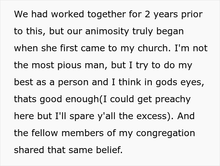 Guy Sick Of Religious Coworker Spreading Gossip About Him Takes Epic Revenge By Dating Her Son