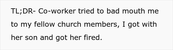 Guy Sick Of Religious Coworker Spreading Gossip About Him Takes Epic Revenge By Dating Her Son