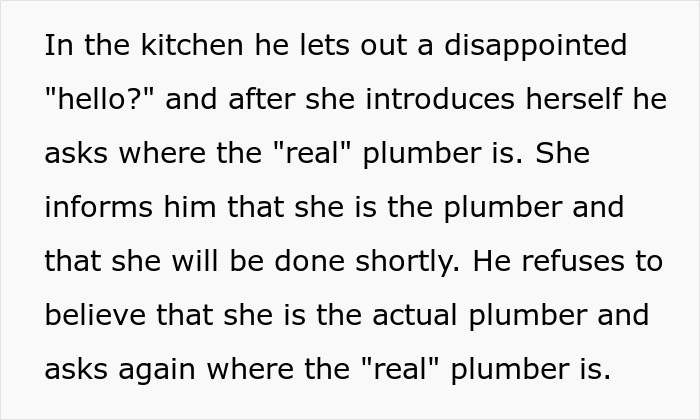 Company Finds Out A Year Later Their Revenge On A Guy Who Made Their Woman Plumber Cry Was A Success