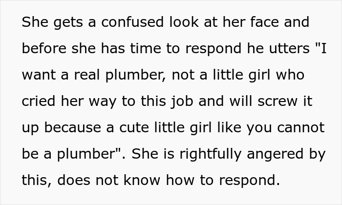 Company Finds Out A Year Later Their Revenge On A Guy Who Made Their Woman Plumber Cry Was A Success