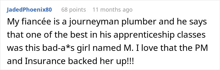 Company Finds Out A Year Later Their Revenge On A Guy Who Made Their Woman Plumber Cry Was A Success