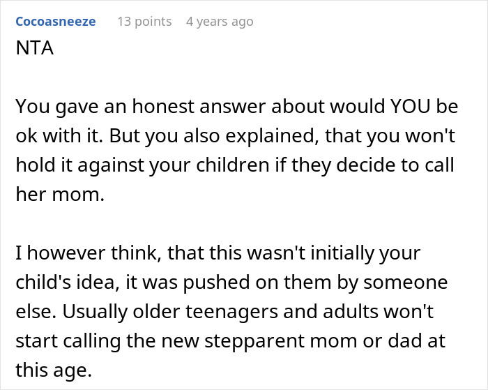 Woman Says 16YO Can Call Stepmom ‘Mom’ Even If She’s Not OK With It, Ex-MIL Goes Ballistic On Her