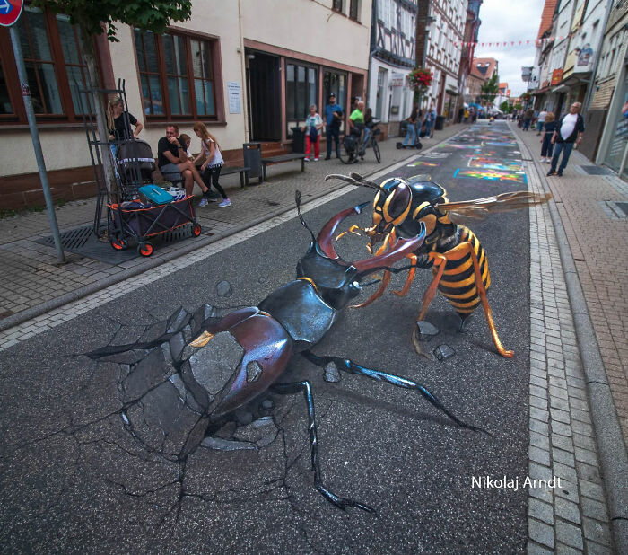 This Artist Turns Ordinary Streets Into Deep Holes, Oceans, And Wild Illusions (75 Pics)