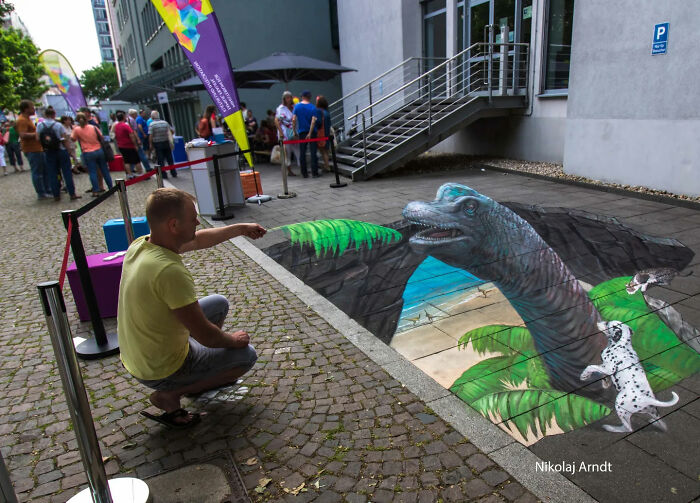 This Artist Turns Ordinary Streets Into Deep Holes, Oceans, And Wild Illusions (75 Pics)