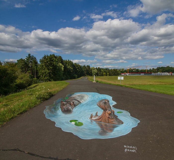 This Artist Turns Ordinary Streets Into Deep Holes, Oceans, And Wild Illusions (75 Pics)