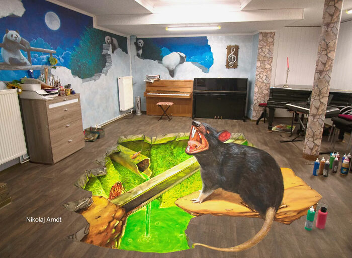 This Artist Turns Ordinary Streets Into Deep Holes, Oceans, And Wild Illusions (75 Pics)