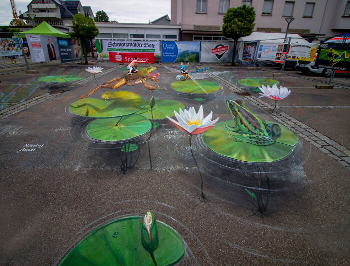 This Artist Turns Ordinary Streets Into Deep Holes, Oceans, And Wild Illusions (75 Pics)