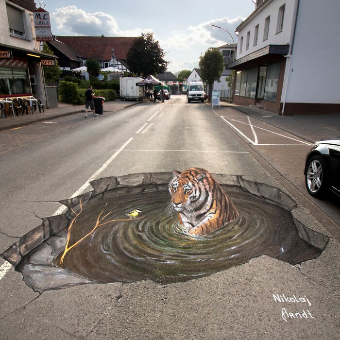 This Artist Turns Ordinary Streets Into Deep Holes, Oceans, And Wild Illusions (75 Pics)