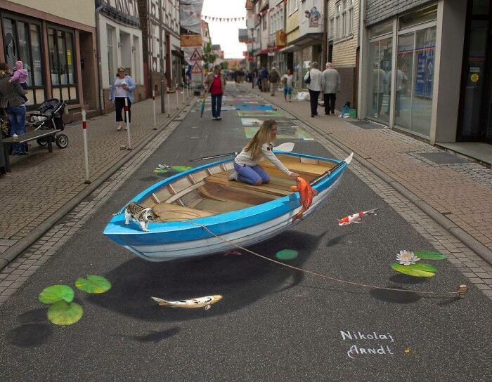This Artist Turns Ordinary Streets Into Deep Holes, Oceans, And Wild Illusions (75 Pics)