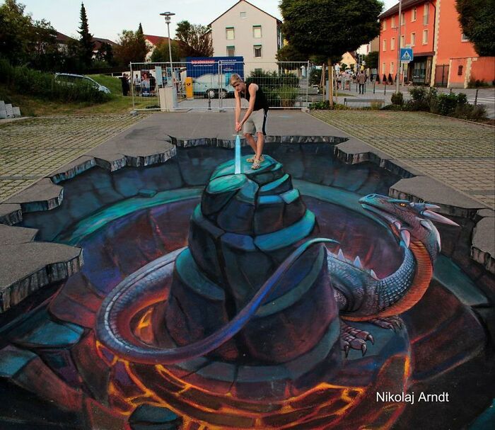 This Artist Turns Ordinary Streets Into Deep Holes, Oceans, And Wild Illusions (75 Pics)