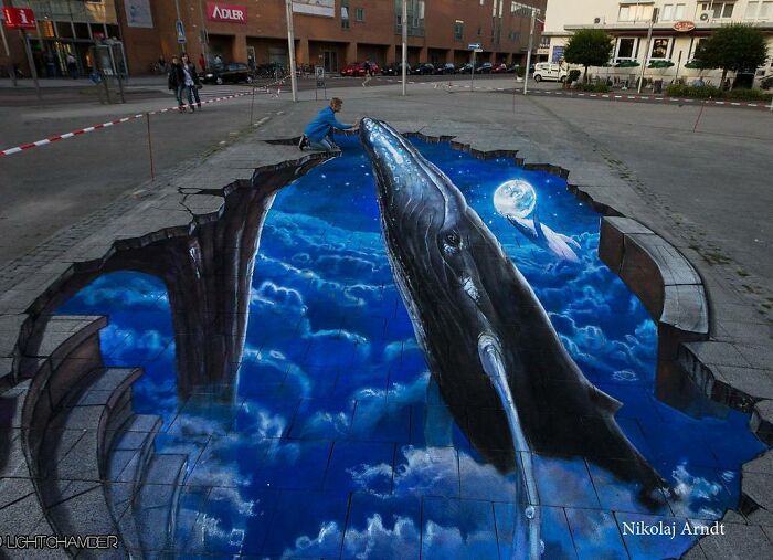 This Artist Turns Ordinary Streets Into Deep Holes, Oceans, And Wild Illusions (75 Pics)