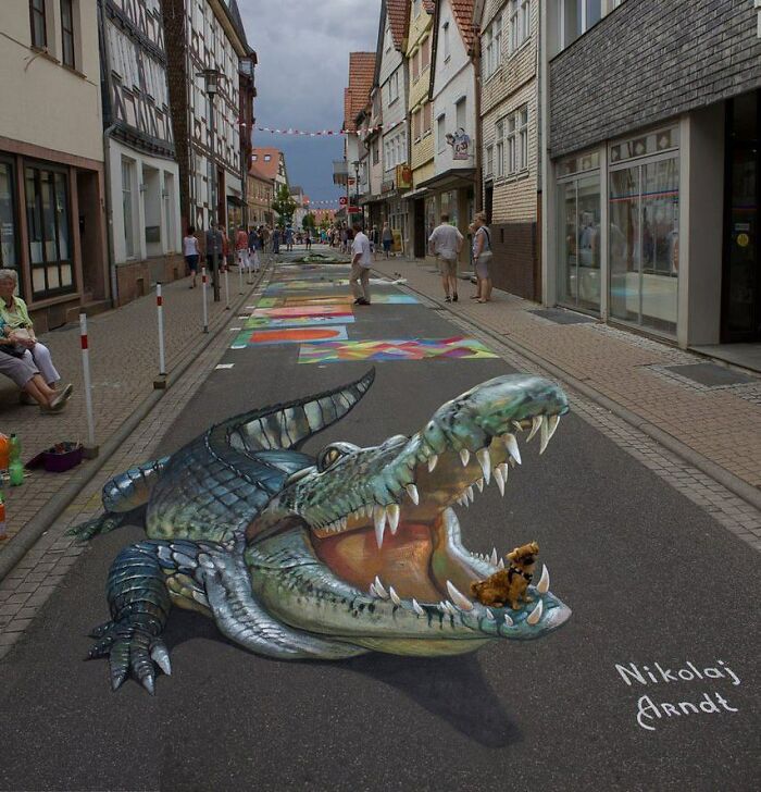 This Artist Turns Ordinary Streets Into Deep Holes, Oceans, And Wild Illusions (75 Pics)