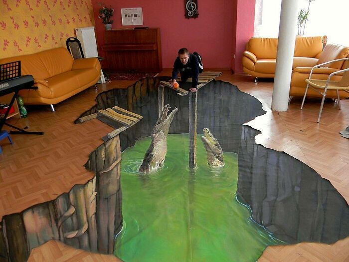 This Artist Turns Ordinary Streets Into Deep Holes, Oceans, And Wild Illusions (75 Pics)