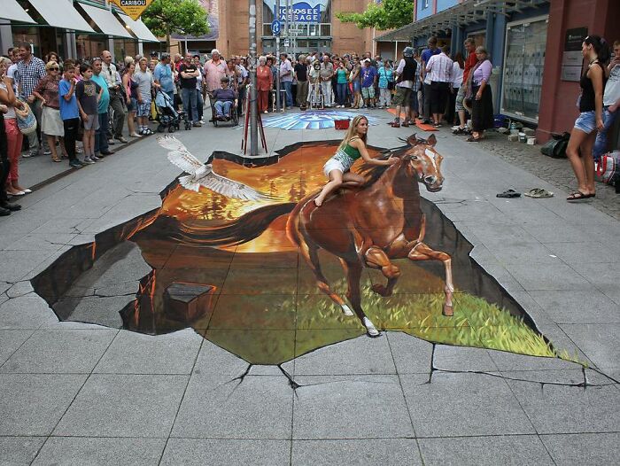This Artist Turns Ordinary Streets Into Deep Holes, Oceans, And Wild Illusions (75 Pics)