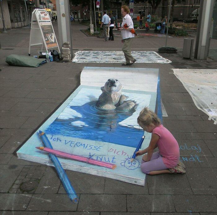 This Artist Turns Ordinary Streets Into Deep Holes, Oceans, And Wild Illusions (75 Pics)