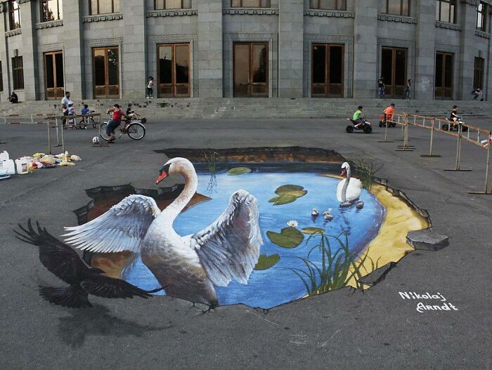 This Artist Turns Ordinary Streets Into Deep Holes, Oceans, And Wild Illusions (75 Pics)