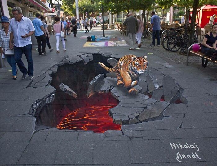 This Artist Turns Ordinary Streets Into Deep Holes, Oceans, And Wild Illusions (75 Pics)