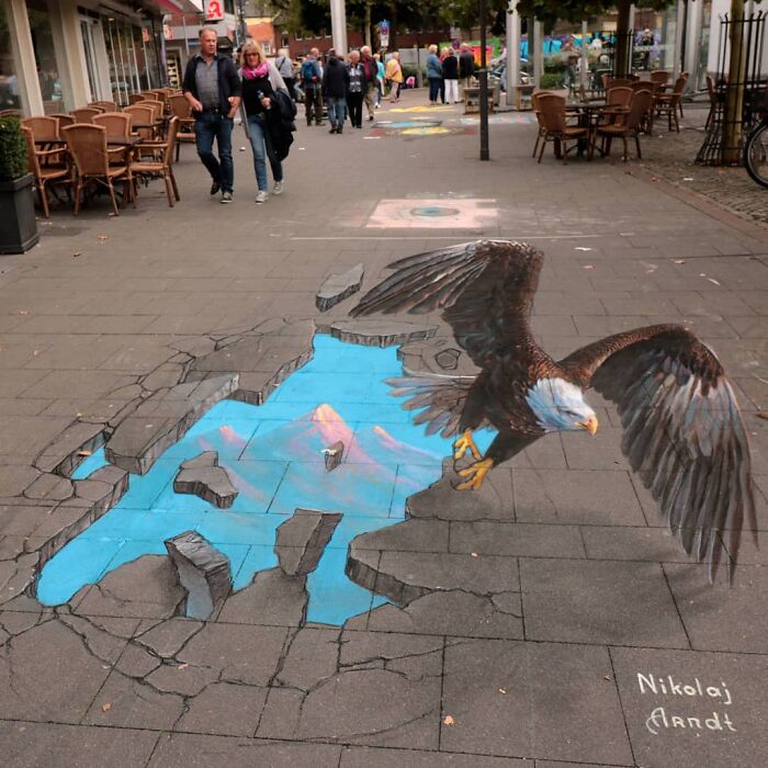 This Artist Turns Ordinary Streets Into Deep Holes, Oceans, And Wild Illusions (75 Pics)