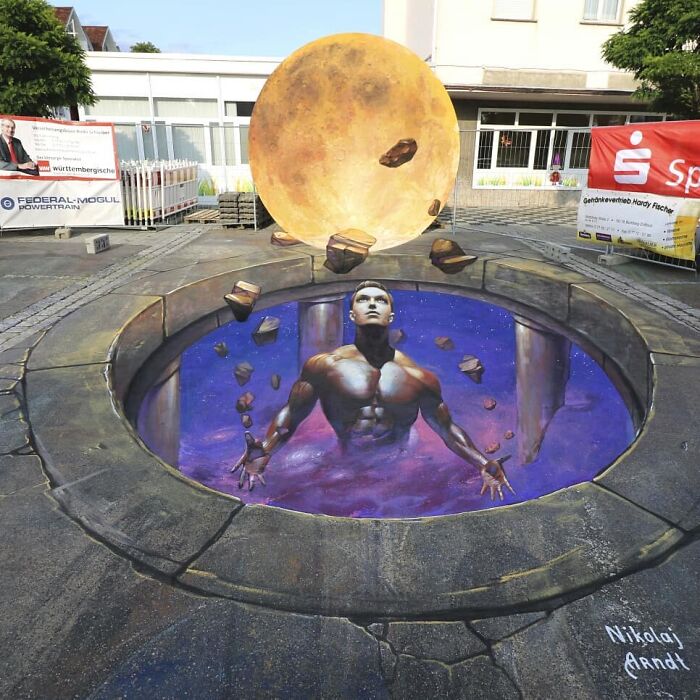 This Artist Turns Ordinary Streets Into Deep Holes, Oceans, And Wild Illusions (75 Pics)