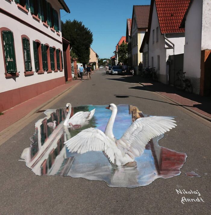This Artist Turns Ordinary Streets Into Deep Holes, Oceans, And Wild Illusions (75 Pics)