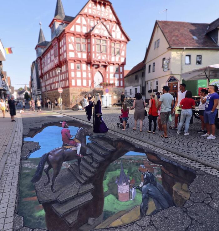 This Artist Turns Ordinary Streets Into Deep Holes, Oceans, And Wild Illusions (75 Pics)