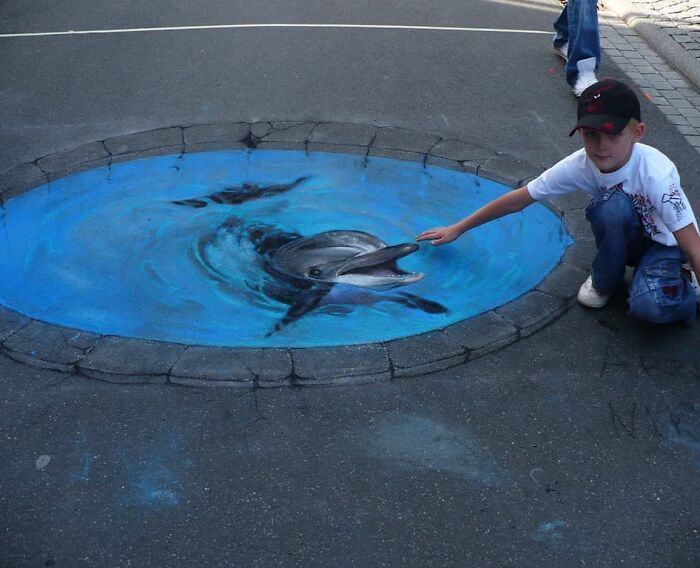 This Artist Turns Ordinary Streets Into Deep Holes, Oceans, And Wild Illusions (75 Pics)