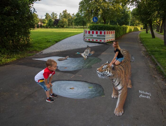 This Artist Turns Ordinary Streets Into Deep Holes, Oceans, And Wild Illusions (75 Pics)