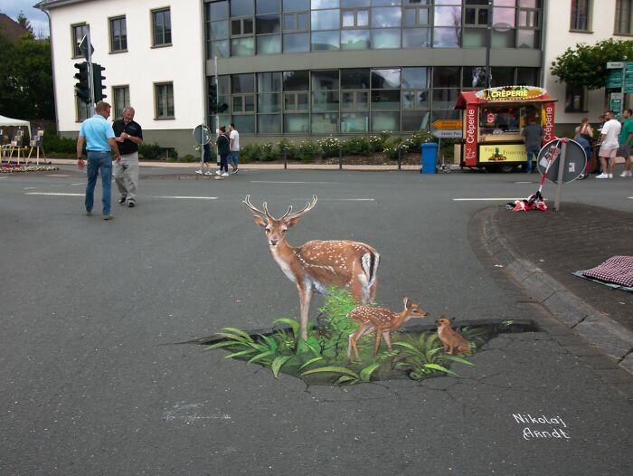 This Artist Turns Ordinary Streets Into Deep Holes, Oceans, And Wild Illusions (75 Pics)