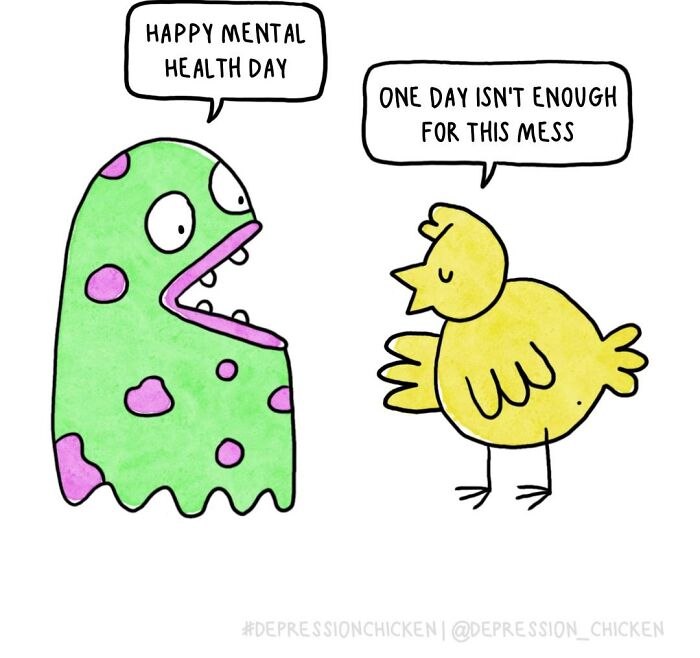 61 New Comics About Mental Health And Everyday Life By &lsquo;Depression Chicken&rsquo;