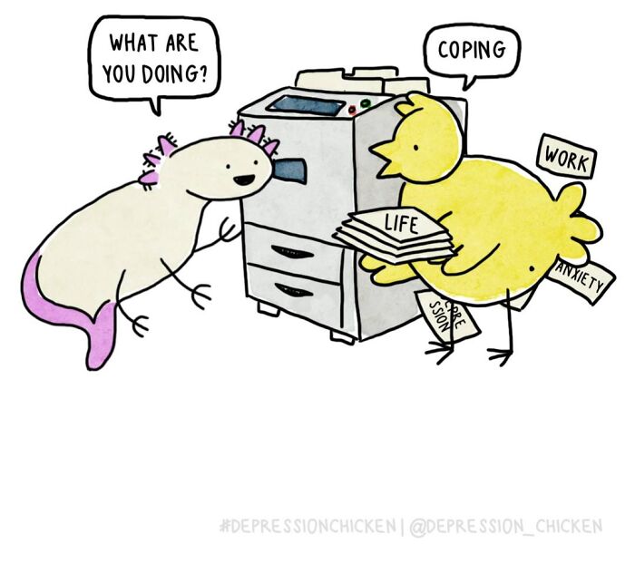 61 New Comics About Mental Health And Everyday Life By &lsquo;Depression Chicken&rsquo;