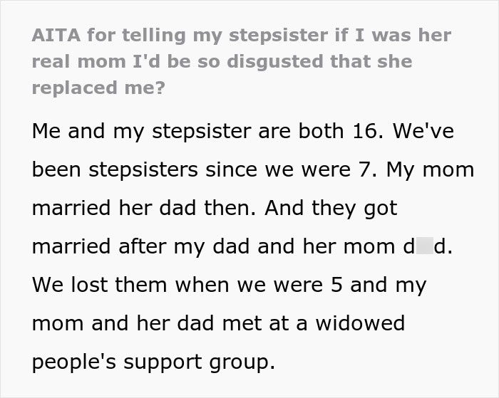 Widowed Parents Find Love During Support Group, Daughter Throws A Fit As Stepsis Won&rsquo;t Accept Them