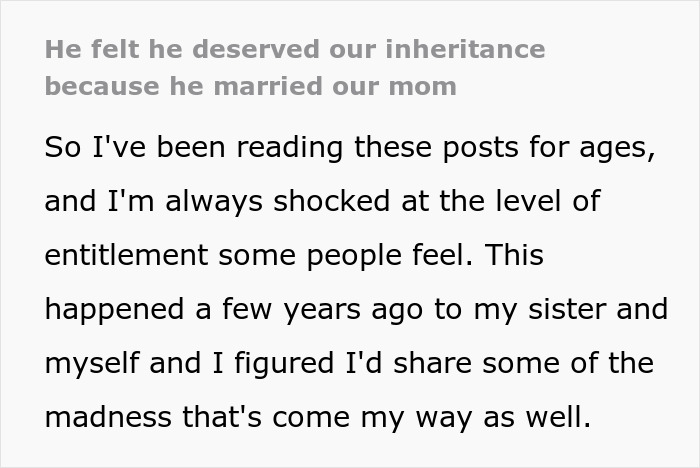 Greedy Guy Thinks He Deserves Late Wife’s Money Because He “Put Up” With Her Kids, Ends Up In Court