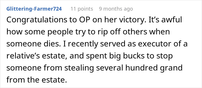 Greedy Guy Thinks He Deserves Late Wife’s Money Because He “Put Up” With Her Kids, Ends Up In Court