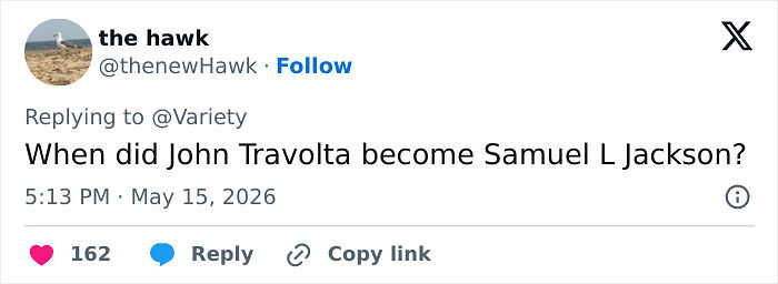 “White Samuel L. Jackson”: John Travolta’s New Cannes Look Triggers Online Frenzy As Hilarious Reactions Pour In “White Samuel L. Jackson”: John Travolta’s New Cannes Look Triggers Online Frenzy As Hilarious Reactions Pour In