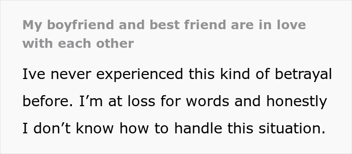 Woman Thinks BF And Bestie Have A Cute “Sibling Bond,” Accidentally Discovers She’s The Third Wheel Woman Thinks BF And Bestie Have A Cute “Sibling Bond,” Accidentally Discovers She’s The Third Wheel